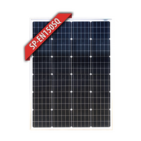 Enerdrive Solar Panel Silver - 150w Mono Squat 