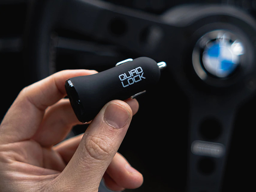 Quad Lock Dual USB 12V Car Charger
