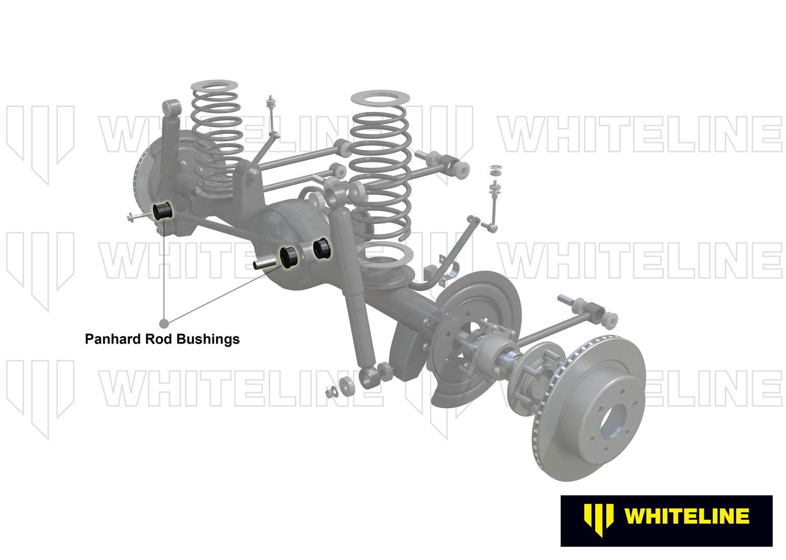 Whiteline Front Panhard Rod Bushing Kit - Jeep Wrangler JK 2007-2018