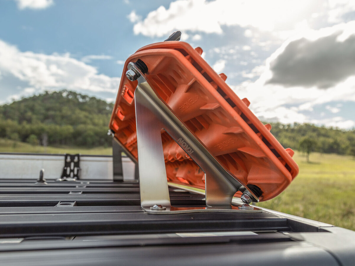 Angled Wind Deflector Maxtrax Mounts to suit RhinoRack Pioneer