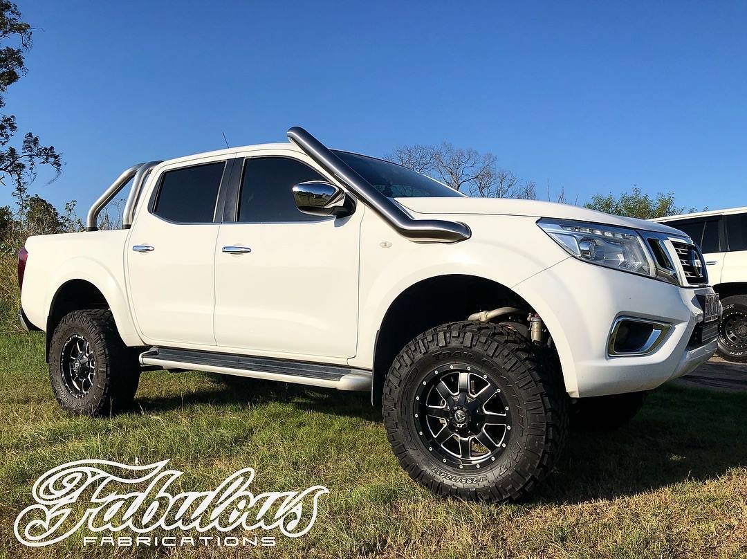 Stainless Steel Snorkel + Custom Airbox Kit Mid Entry Nissan Navara