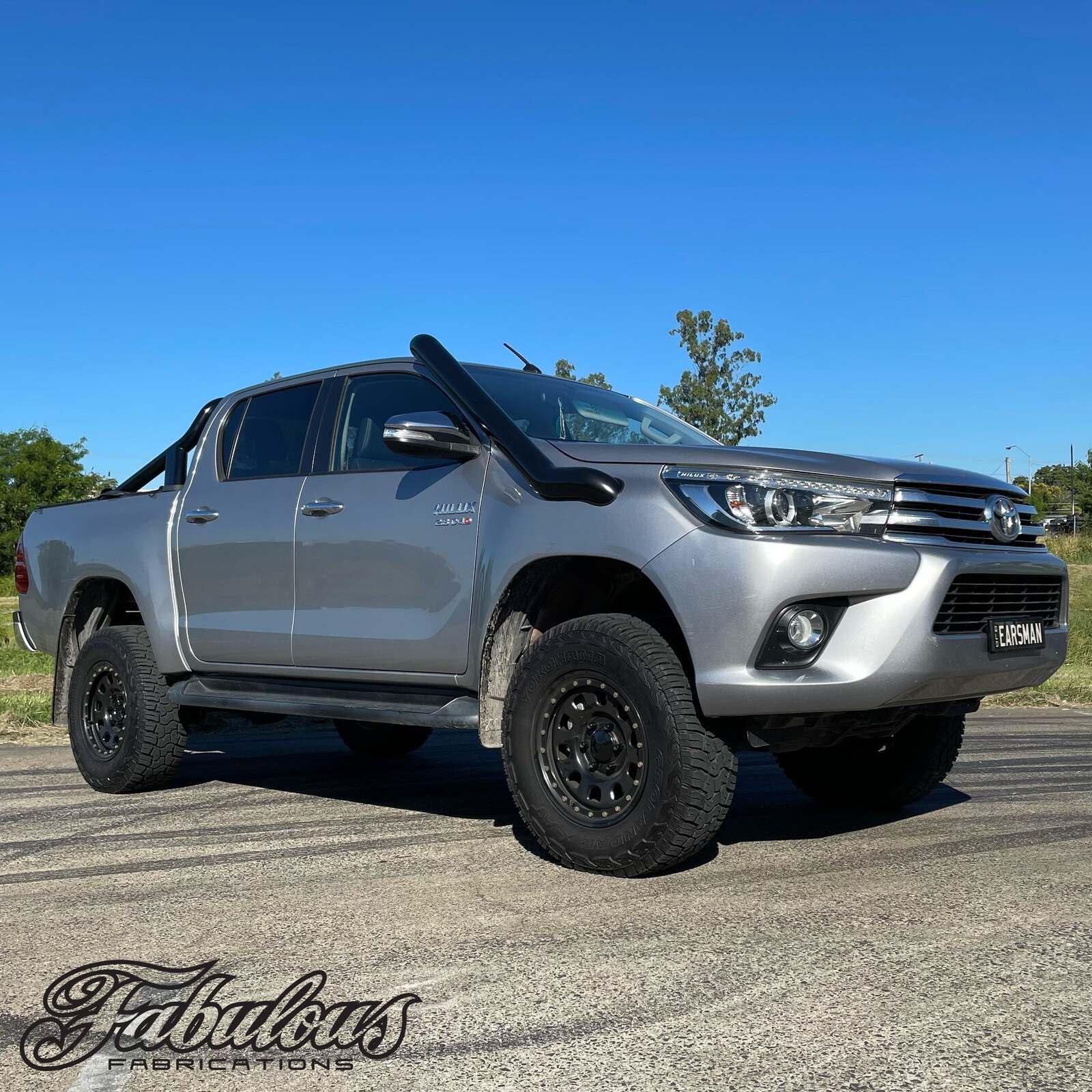Stainless Steel Snorkel Kit Mid Entry Suits Toyota Hilux N80 Excl 08/