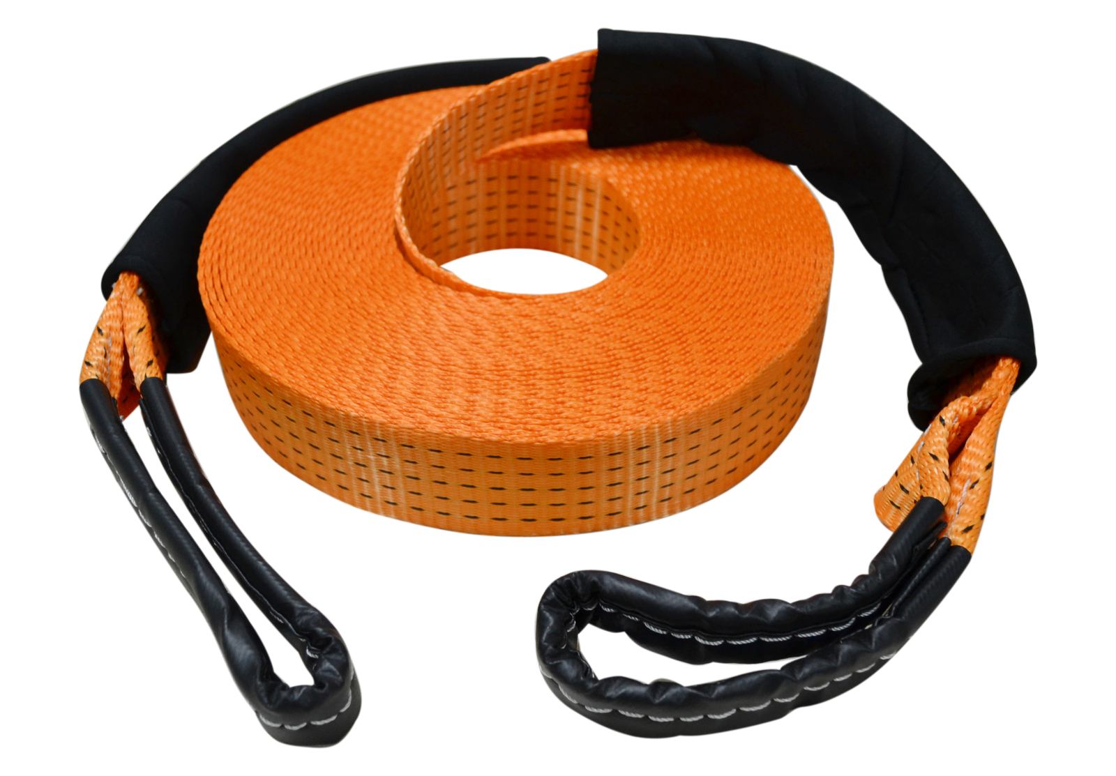 Extra Long 20m Recovery Strap Tow Rope & Two Shackles 8T