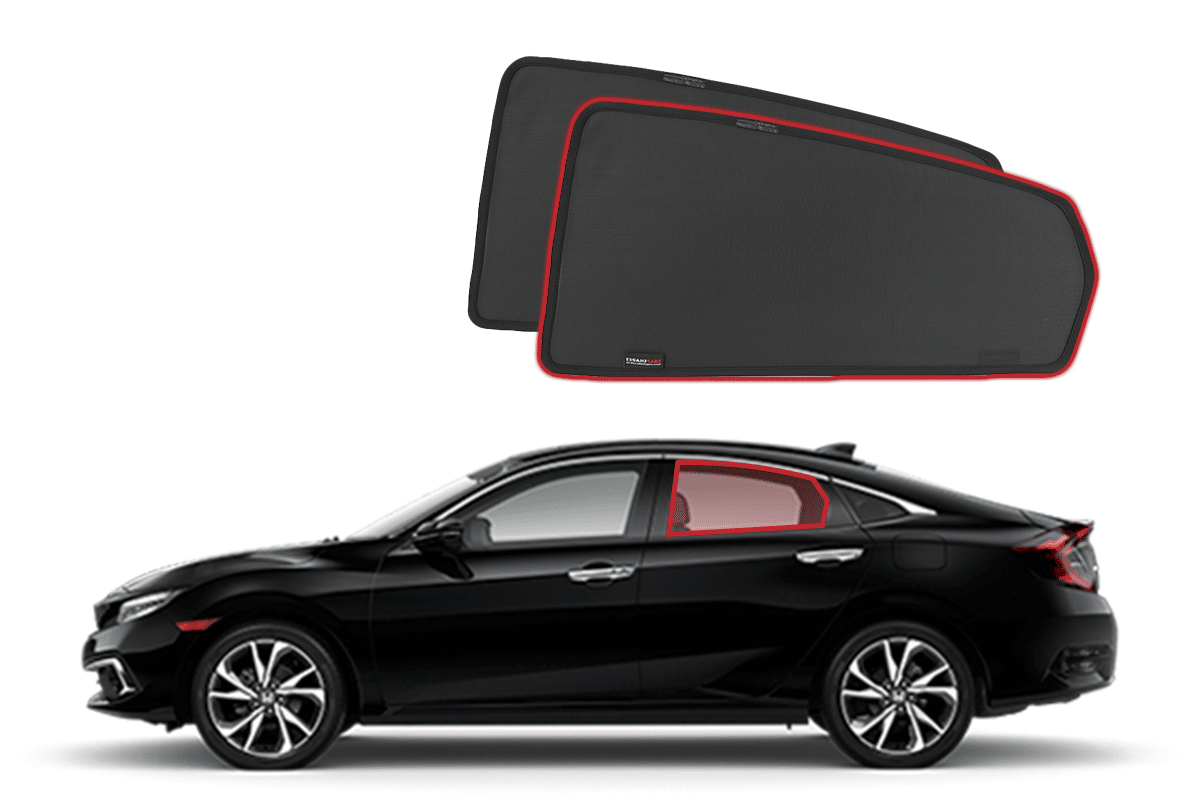 Pre-Cut Nano Ceramic Window Tint Kit For Honda Civic 4-Door Sedan 2012–2015 – Black, DIY