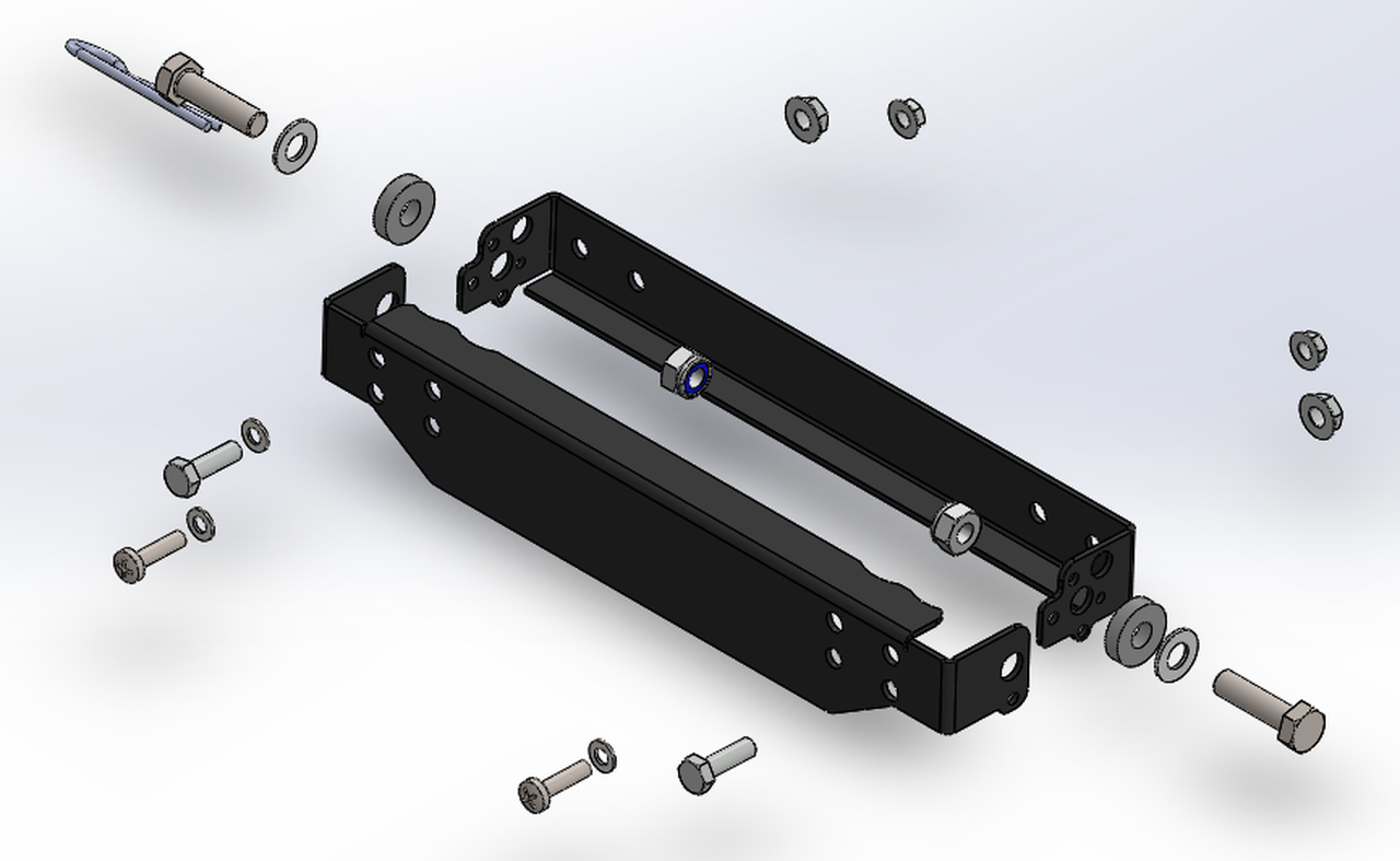 Offroad Animal Bull Bar Number Plate Flip Kit