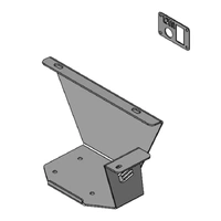 TJM 4X4 Equipped Steel Under-Seat Air Compressor Bracket for Ford Ranger Next Gen