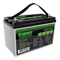 Drypower 12.8V 108Ah Lithium Iron Phosphate (LiFePO4) Rechargeable Lithium Battery - Up to 4 in Series Capable