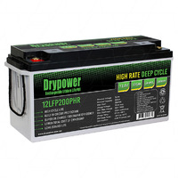 Drypower 12V 200Ah 200A Discharge Lithium Battery