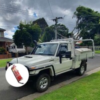 Kap Industries Fire Extinguisher Bracket - Suitable for Toyota Landcruiser 79 Single Cab (2017+) 