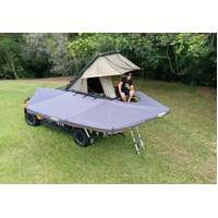 Campboss Boss Shadow 270 XL Awning with Rear Zip RTT Entry