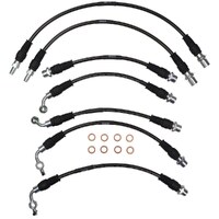 APC Core Braided Brake Hose Kit - Suits Toyota Landcruiser FZH105 1/1998-7.2002