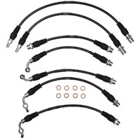 APC Core Braided Brake Hose Kit - Suits Toyota Landcruiser FZH105 1/1998-7.2002