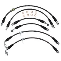 APC Core Braided Brake Hose Kit - Suits Toyota Landcruiser HZJ105 1/1998-2007 