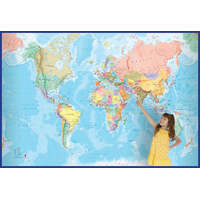 World Mural Europe Centred Supermap - 1580x2320 (2 sheets)