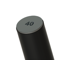 Adventure Corp 10x 40NB (48mm) Tube End Cap (Mild Steel)