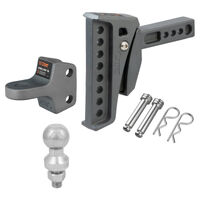 Curt Rebellion XD Shock Drop Ball Mount Kit with 4500kg 70mm Tow Ball