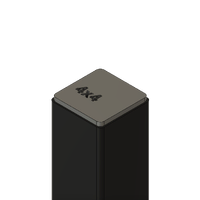 Adventure Corp 10x 40mmx40mm Square Tube/Pipe End Cap (Mild Steel)