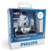 Philips Crystalvision HB3 12V 12v 65W Pair