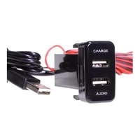 APUSBT02 - Aerpro Dual USB charge & sync to suit Toyota 22mm x 40mm