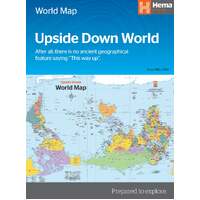 Upside Down World in Envelope Folded Map