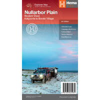 Nullarbor Plain - Western Map - Kalgoorlie to Border Village