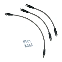 All Terrain Industries Extended Braided Brake Line Kit - Suits Toyota N70 Hilux 2005-2015 (Without ABS)