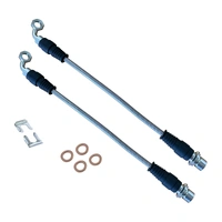 All Terrain Industries Braided Rear Caliper Brake Lines - Suits Toyota Landcruiser 76/78/79 Series