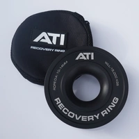 All Terrain Industries Alloy Recovery Ring - 15,000KG - Black