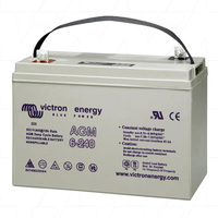 Victron Energy 6V 240Ah (20HR) Cyclic AGM Type Lead Acid Battery BAT406225084