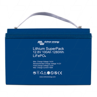 12V 100Ah LiFePO4 High Current SuperPack Rechargeable Battery with Integrated BMS and Safety Switch BAT512110710