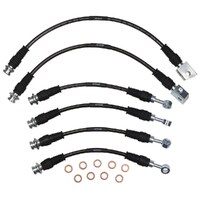 APC Core Braided Brake Hose Kit - Nissan Patrol Y60-GQ 1/1998-12/1997 NON ABS