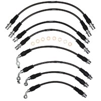 APC Core Braided Brake Hose Kit - Suits Toyota Landcruiser VDJ78/79 WITH ABS & VSC (With 8 Factory Hoses)
