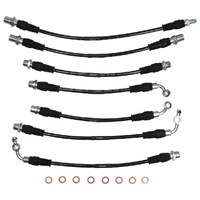 APC Core Braided Brake Hose Kit - Suits Toyota Landcruiser VDJ79 8/16 - 8/2023 