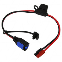 Victron Lead to PP30 Anderson style red/black connector (20A max) w/ Fuse