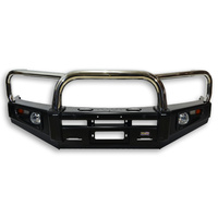 Dobinsons Stainless Loop Deluxe Black Steel Bullbar - Ford Ranger PX 2011-2015