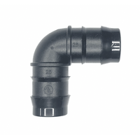 Elbow Plastic Hose Joiner 25mm X 25mm