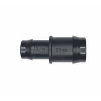 Straight Plastic Hose Reducing Joiner 25mm X 19mm