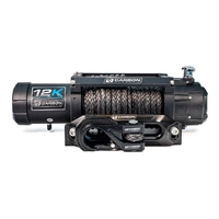 Carbon Offroad 24V 12K - 12000lb Winch V3X with MegaPro Hook