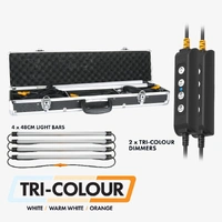 Hardkorr 4 Bar Tri-Colour LED Camp Light Kit