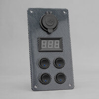 Stedi Carbon Switch Panel with USB and Digital Volt Meter