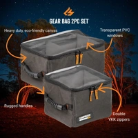 CampBoss Clear Top Gear Bag Set (2pc)