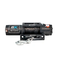 Carbon Offroad 6000lb 12V ATV, UTV, Trailer, Boat, Small 4X4 Winch Kit IP68 Rated