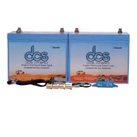DCS Ultimate Underbonnet 12v 180ah Smart Lithium Dual Battery Package