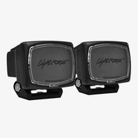 Lightforce Infrared Striker 12V LED Driving Light Kit - Twin Pack With Wiring Harness Kit
