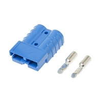 Genuine 50A Blue Anderson Plug Connector with 6AWG Contacts