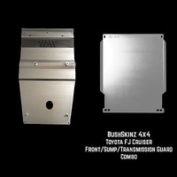 BushSkinz Elite Lightweight Front Sump & Transmission Guards - Suits Toyota FJ Cruiser (2010-On)