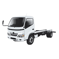 Snap Shades Car Window Shades - Hino 300 Series Narrow