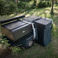 Hardkorr Folding Shower Tent with Dual-Colour LED Lighting
