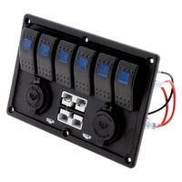 HULK 4x4 6-Way Switch Panel w/ 50A Plugs Accessory Socket & Dual USB