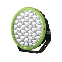9” Round LED Driving Lamp - Green Bezel